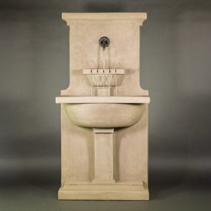 Calistoga Concrete Outdoor Wall Fountain - #1835