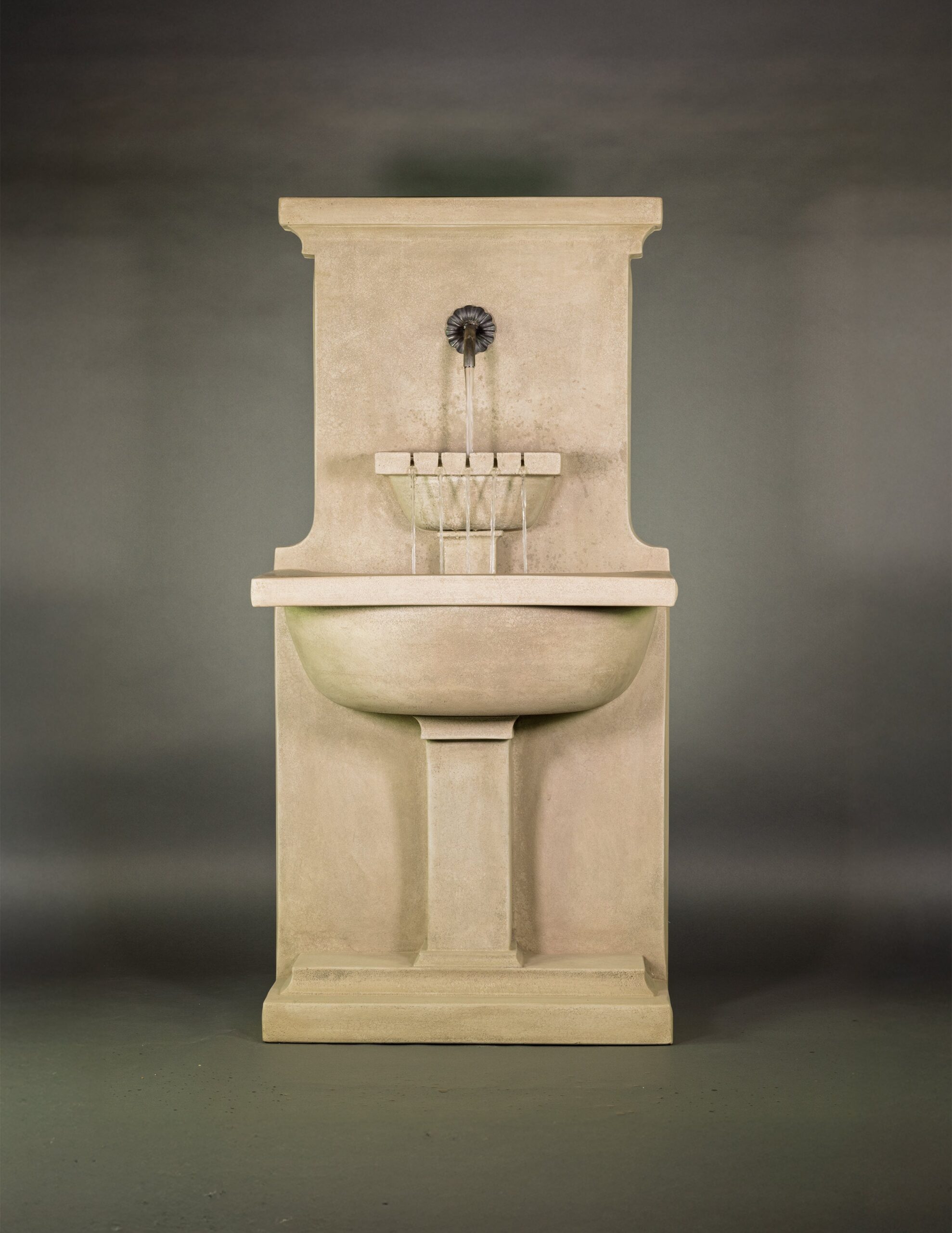 Calistoga Concrete Outdoor Wall Fountain - #1835