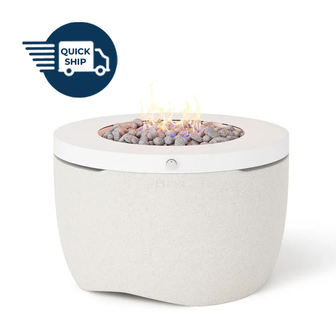 QUICKSHIP Ledge Lounger Halo Fire Pit