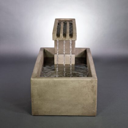 Trellis Terrace Concrete Fountain with Basin - #1831