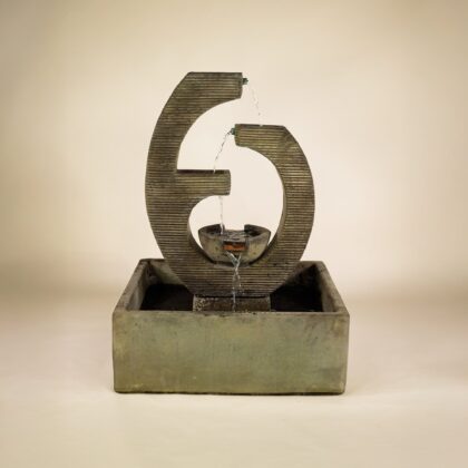 Trinity Falls Concrete Fountain with Basin - #1834