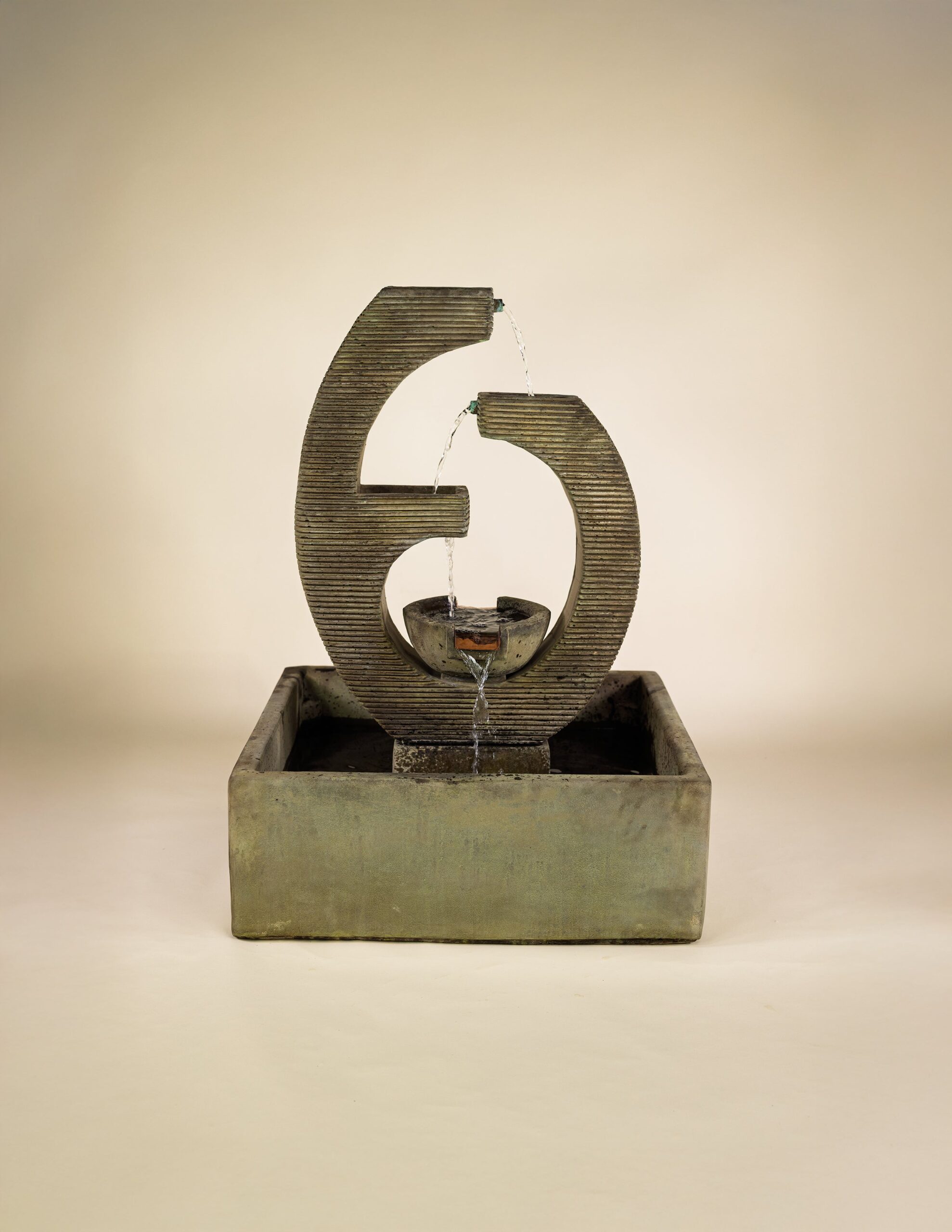 Trinity Falls Concrete Fountain with Basin - #1834