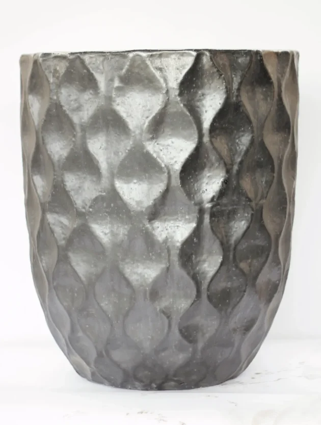 Tectonic Bowl – Sculpted Low Planter